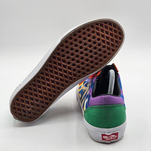 Vans Sneakers M-8.5 W-10 Streetwear Maximalist Indie Sleaze Colorblock Statement - Picture 4 of 7